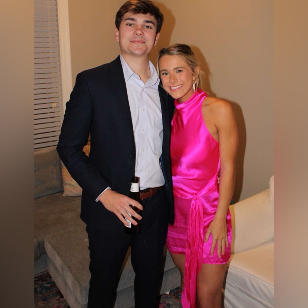 Amanda Uprichard pink mini dress size XS.